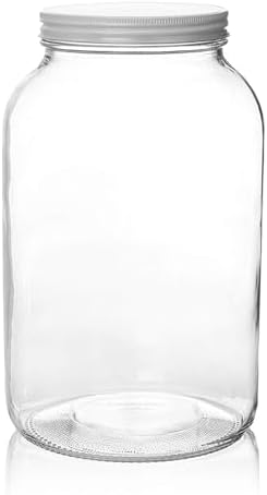 Kitchentoolz 1-Gallon Glass Jar for Fermenting Preserving