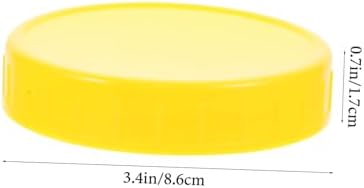 10pcs 86mm Mason Jar Lids - Airtight Sealed for Kitchen Use