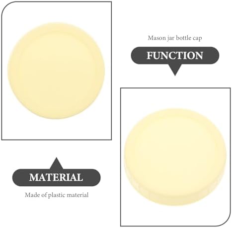 Premium Leak-Proof Mason Jar Lids x10 - Easy to Clean and Dishwasher Safe