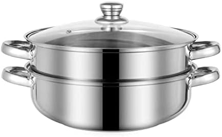 Premium 188 Stainless Steel Steamer Pot for Cooking Cleaning and Multisurface Use