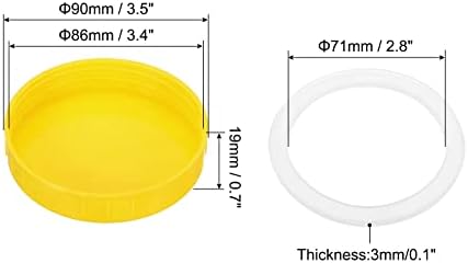 86mm Mason Jar Lid Set with Silicone Sealing Ring