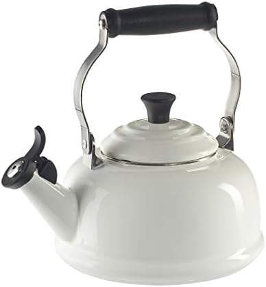 Le Creuset Enamel On Steel Whistling Tea Kettle 17 qt - White
