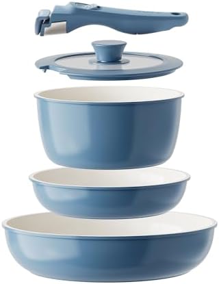 Redchef Ceramic Cookware Set Stackable Durable and Perfect for Outdoors