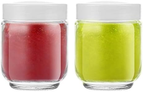 Hedume 12 Pack 6oz Clear Glass Jars with White Lids