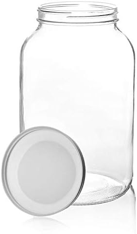 Kitchentoolz 1-Gallon Glass Jar for Fermenting Preserving