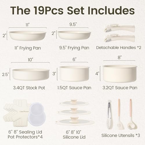 BPA-Free Ceramic Cookware Set for Oven Stove Compatibility