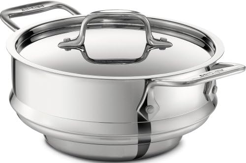 10 Double boiler steamer for immediate use stainless steel interior