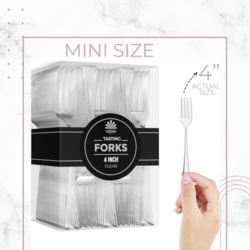 Exquisite Mini Tasting Forks - 100 CT Disposable Flatware Set for Events
