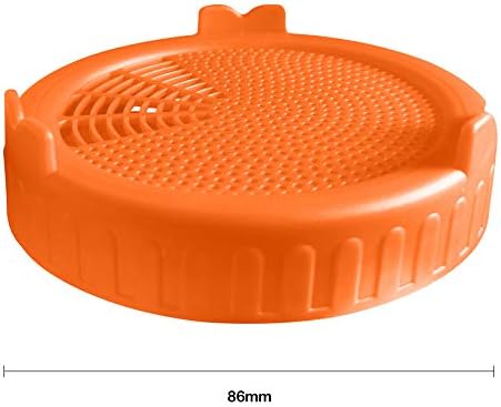 1 Pack Plastic Sprouting Lids for 86mm Wide-Mouth Mason Jars
