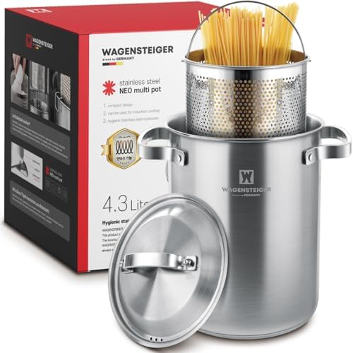 Premium Stainless Steel Asparagus Steamer Pot Large 43L