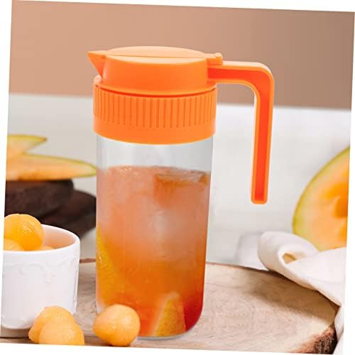 KICHOUSE 2Pcs Mason Jar Lids with Handle - Easy Pour Spout Design