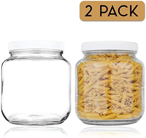 Kitchentoolz 2-Pack Mason Jars Dual-Use BPA-Free Airtight Food Drink