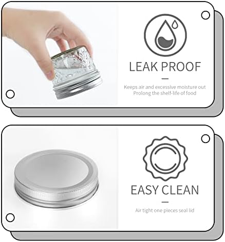 40 Mason Jars Verones Canning Set with Silver Lids
