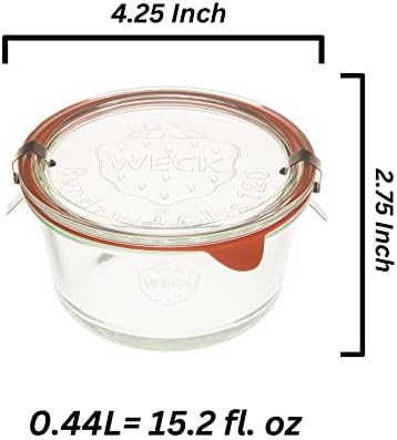 Weck Canning Jar - Transparent Glass - Eco-Friendly Durable
