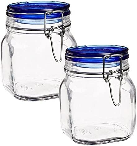 25 oz Glass Food Storage Jars 2Pack