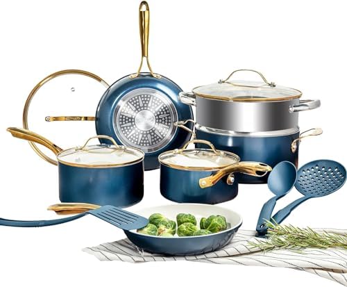 GOTHAM STEEL 15-Piece Ceramic Pot and Pan Set