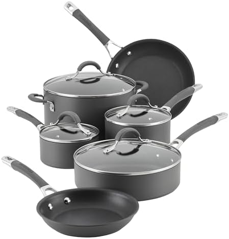 10-Piece Circulon Set Durable Nonstick dishwasher-safe