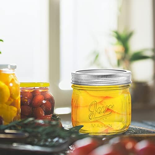 12-Piece Wide Mouth Mason Jars Perfect for Jam Jar Storage
