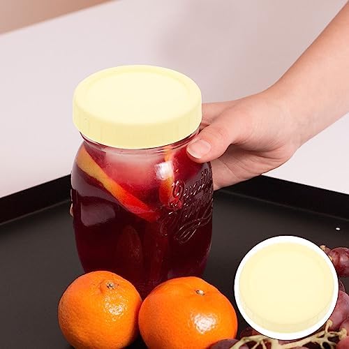 Premium Leak-Proof Mason Jar Lids x10 - Easy to Clean and Dishwasher Safe