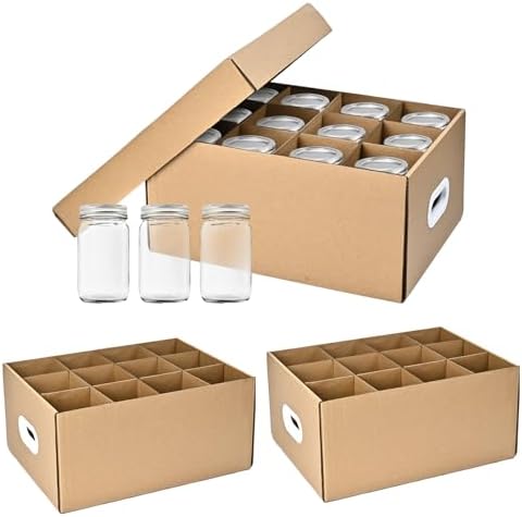 3 Pcs Mason Jar Storage Boxes