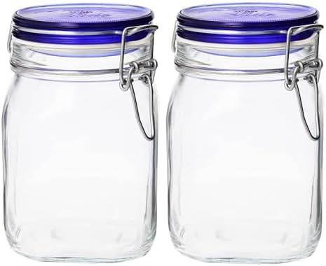 Bormioli Rocco Fido Collection 2-Pack 3375oz Glass Jars