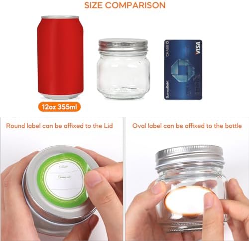 Versatile Mason Jars with Labels for Canning More