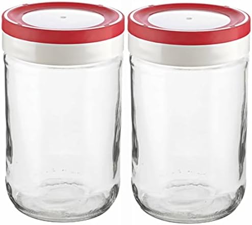 Precise Fit Glass Mason Jars for Canning 22oz Preserve Freshness