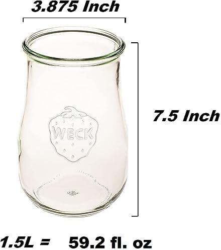 Elegant Design for Sourdough - Weck Tulip Jars 15 Liter