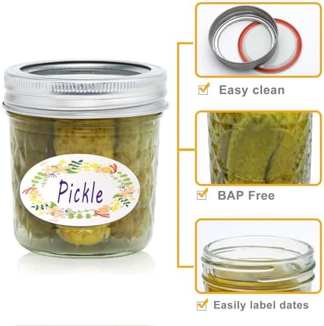 Convenient Stylish 6 oz Mason Jars for Budget-Friendly Storage Gift