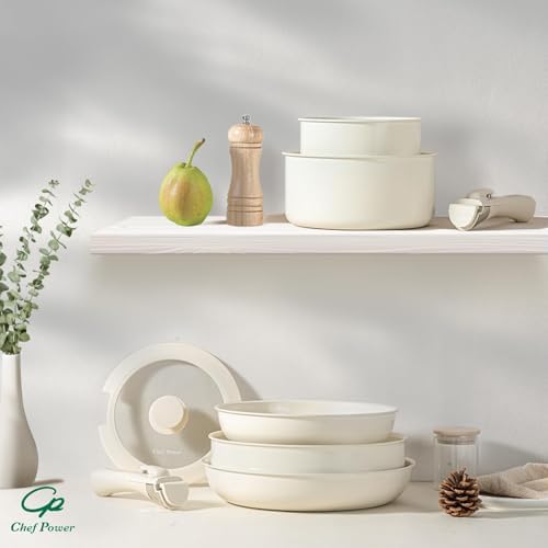 BPA-Free Ceramic Cookware Set for Oven Stove Compatibility