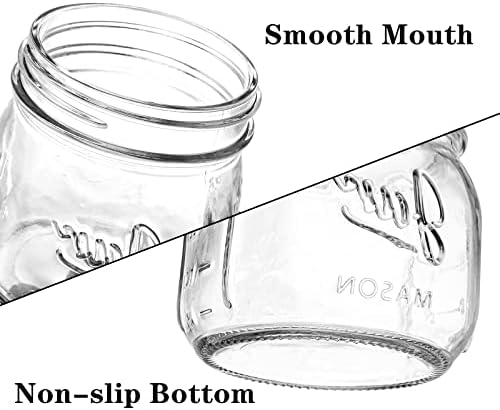 12-Piece Wide Mouth Mason Jars Perfect for Jam Jar Storage