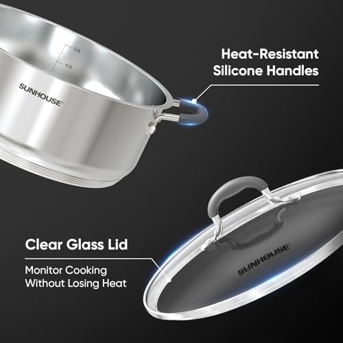 Sunhouse 55 Quarts Stainless Steel Steamer Pot