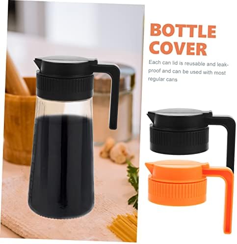 KICHOUSE 2Pcs Mason Jar Lids with Handle - Easy Pour Spout Design