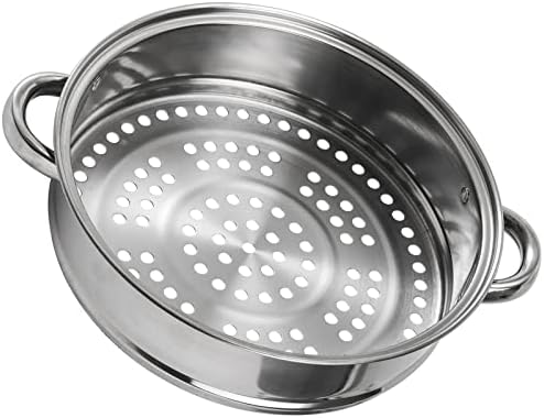 ZENFUN 2-Tier Steamer Pot Set with Glass Lid and Double Handle