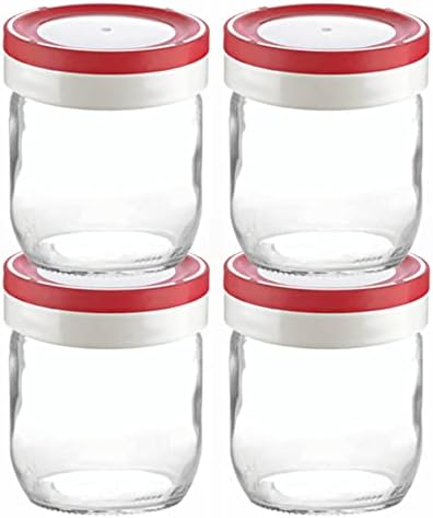 4-Pack Mason Jars for Meal Prep Storage