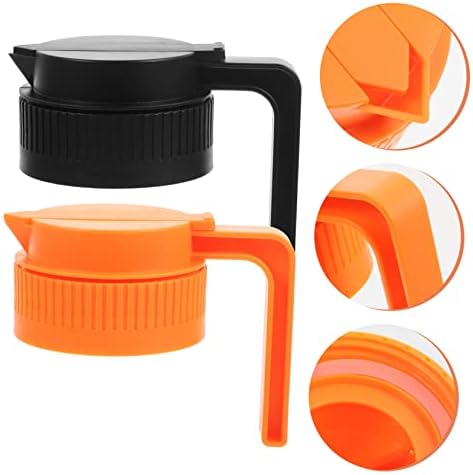 KICHOUSE 2Pcs Mason Jar Lids with Handle - Easy Pour Spout Design
