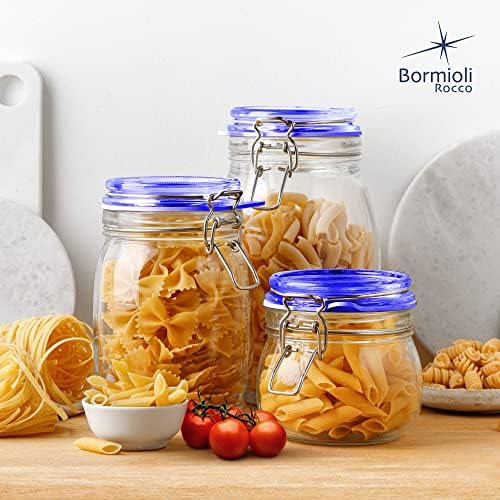 Bormioli Rocco Fido Collection 2-Pack 3375oz Glass Jars