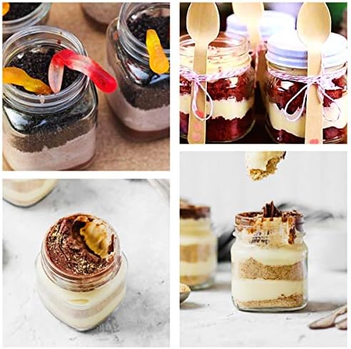 Premium 4 oz Mason Jars 24 Pack