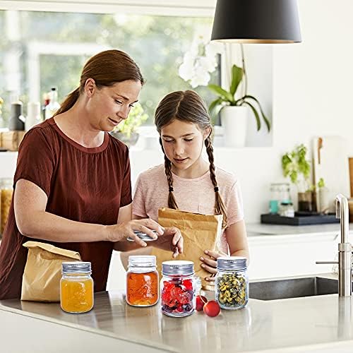 Compact 6 OZ Glass Mason Jars for Food Storage