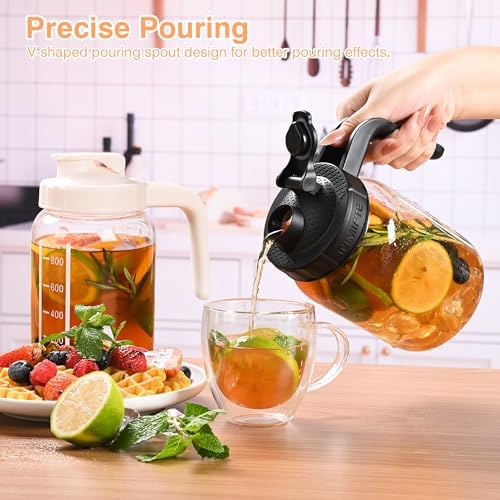 Mason Jar Pour Spout Lid - Ergonomic Handle Durable Leak-Proof