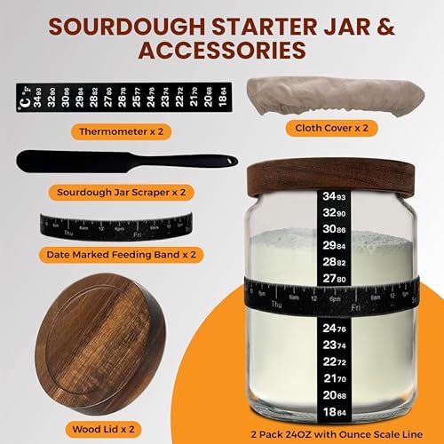 NAYYAB PRODUCTS Sourdough Starter Jar Pack