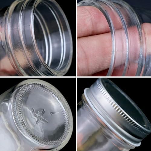 Vivid Retro Mason Jars for Use in Home Kitchen