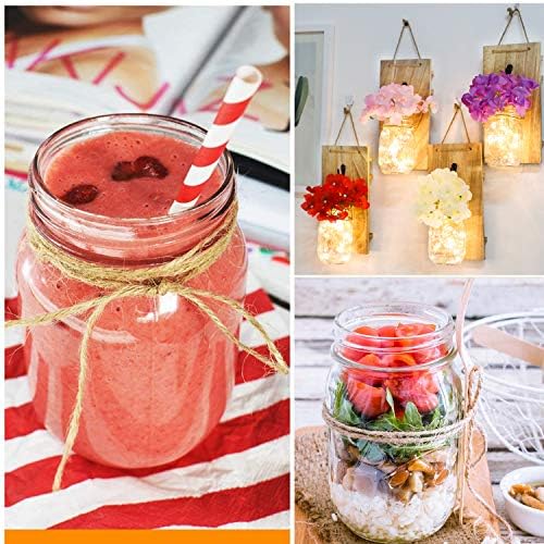 QAPPDA 15 Pack 16oz Glass Jars with lids