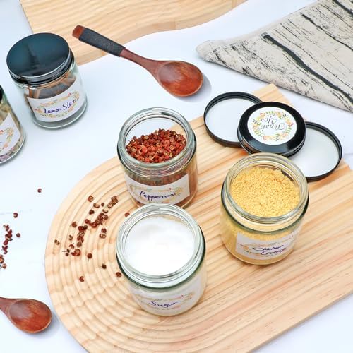 16-Piece 8oz Glass Jars with Lids for Candles Spices Crafts