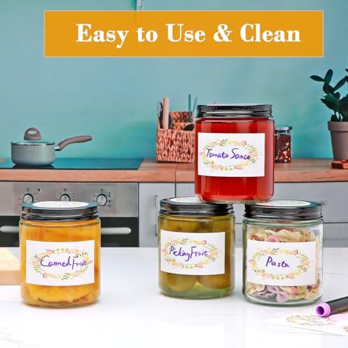 16-Piece 8oz Glass Jars with Lids for Candles Spices Crafts