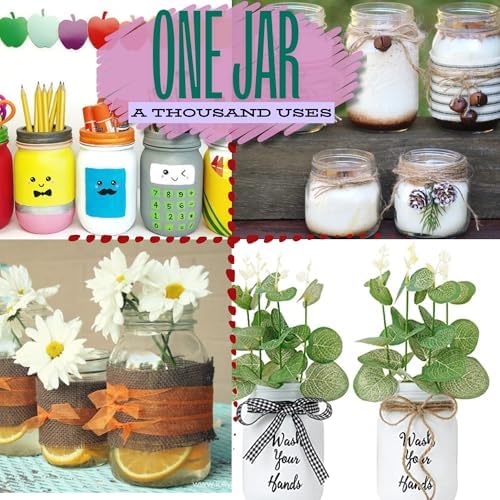 Durable 16 oz Mason Jars
