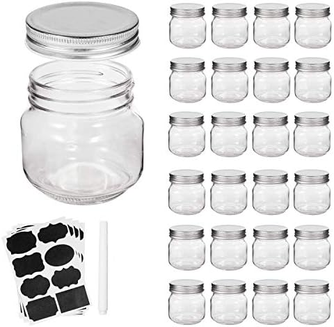 Premium Mason Jars 8oz for Kitchen Storage