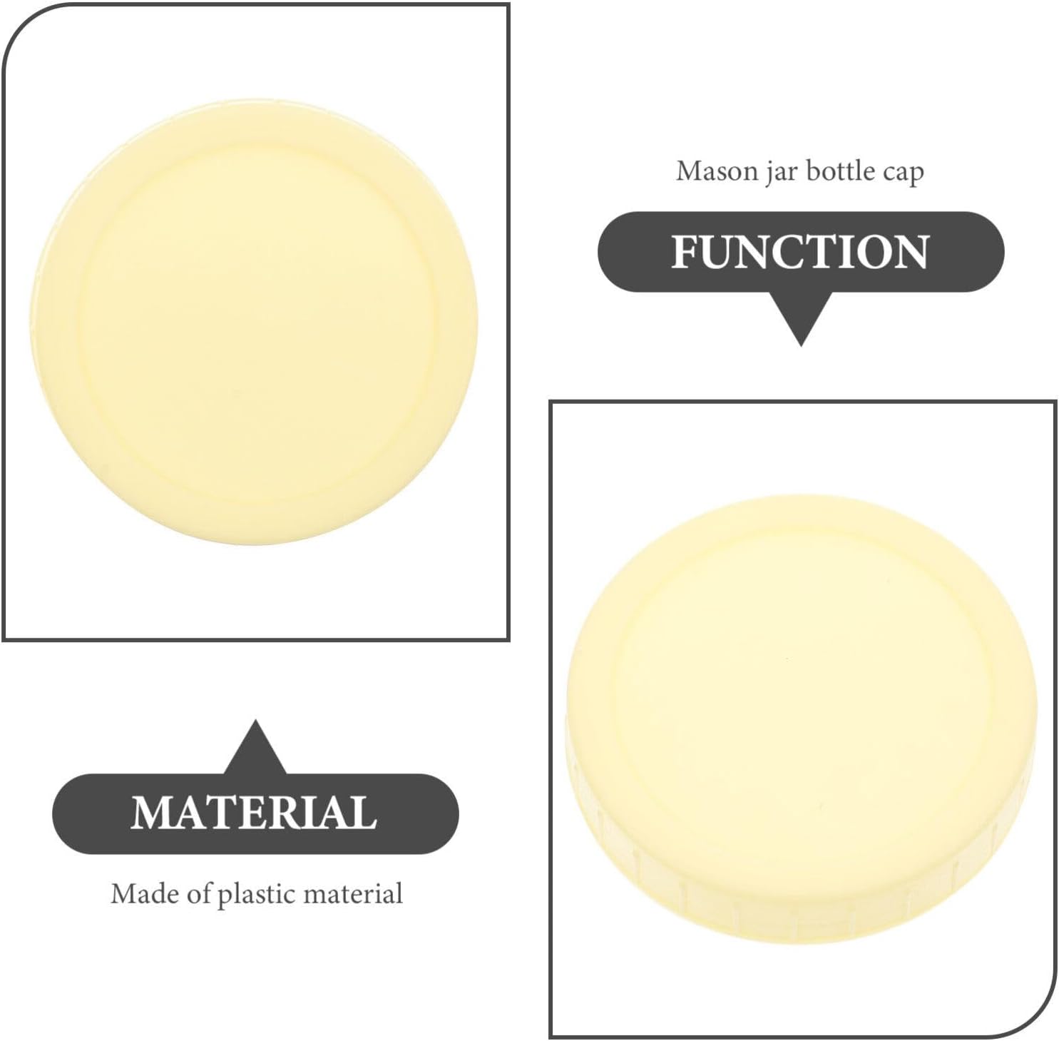 Premium Leak-Proof Mason Jar Lids x10 - Easy to Clean and Dishwasher Safe
