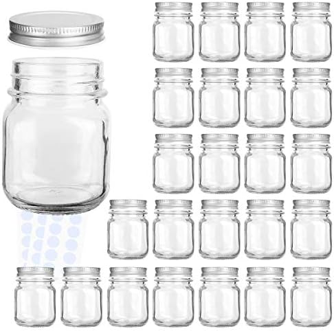 Premium 4 oz Mason Jars 24 Pack