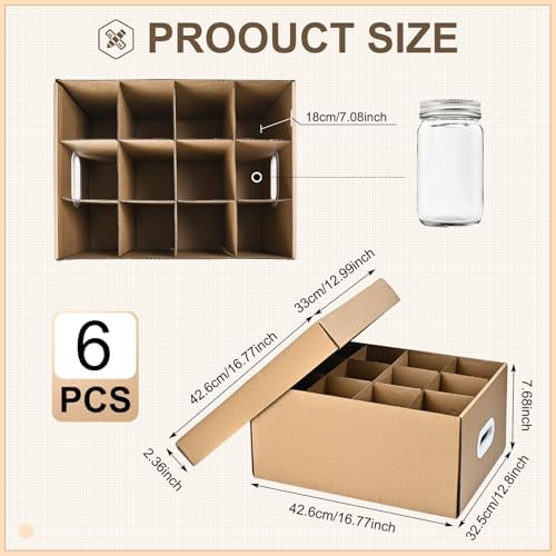 3 Pcs Mason Jar Storage Boxes